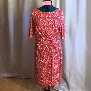 NWOT CHAUS XL dress with 3/4 length sleeves in vibrant colors
